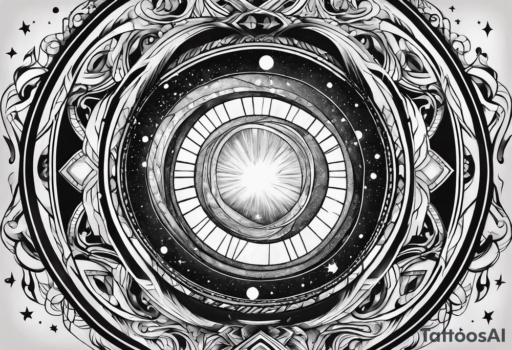 black hole tattoo idea