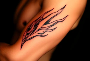 huge flames tattoo idea