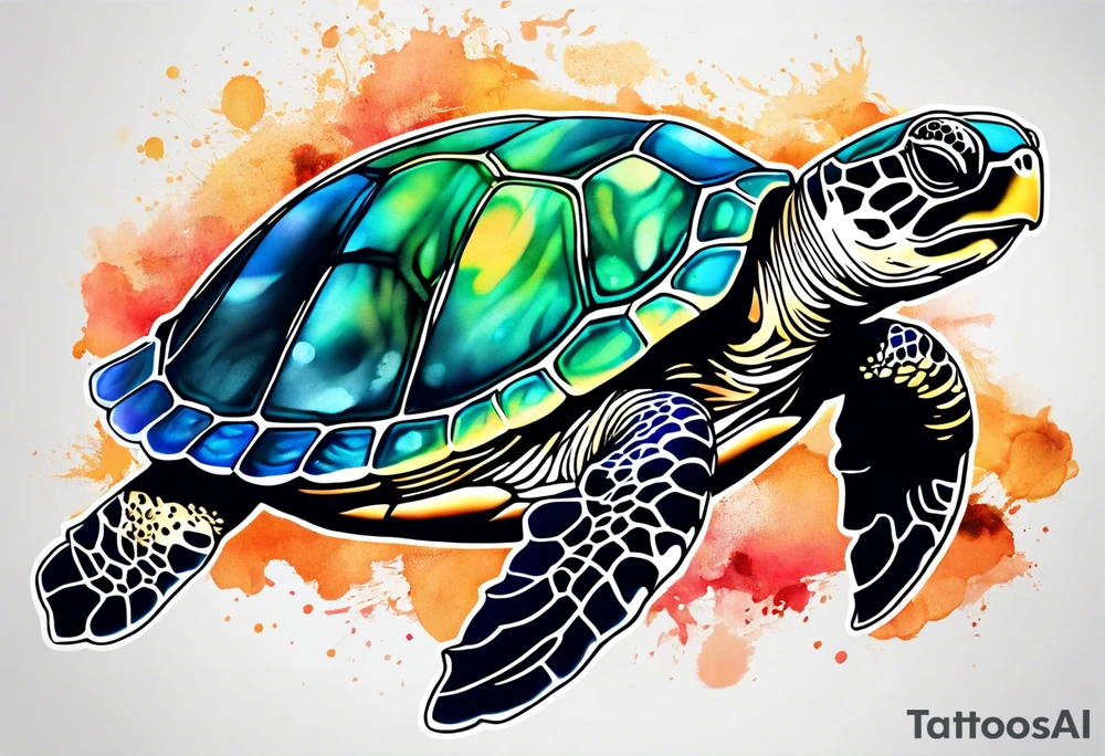 small seaturtle
 tattoo tattoo idea