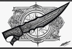 Klingon weapon tattoo idea