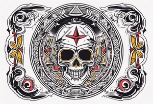 Rock a billy arm sleeve
Verschiedene Motive tattoo idea