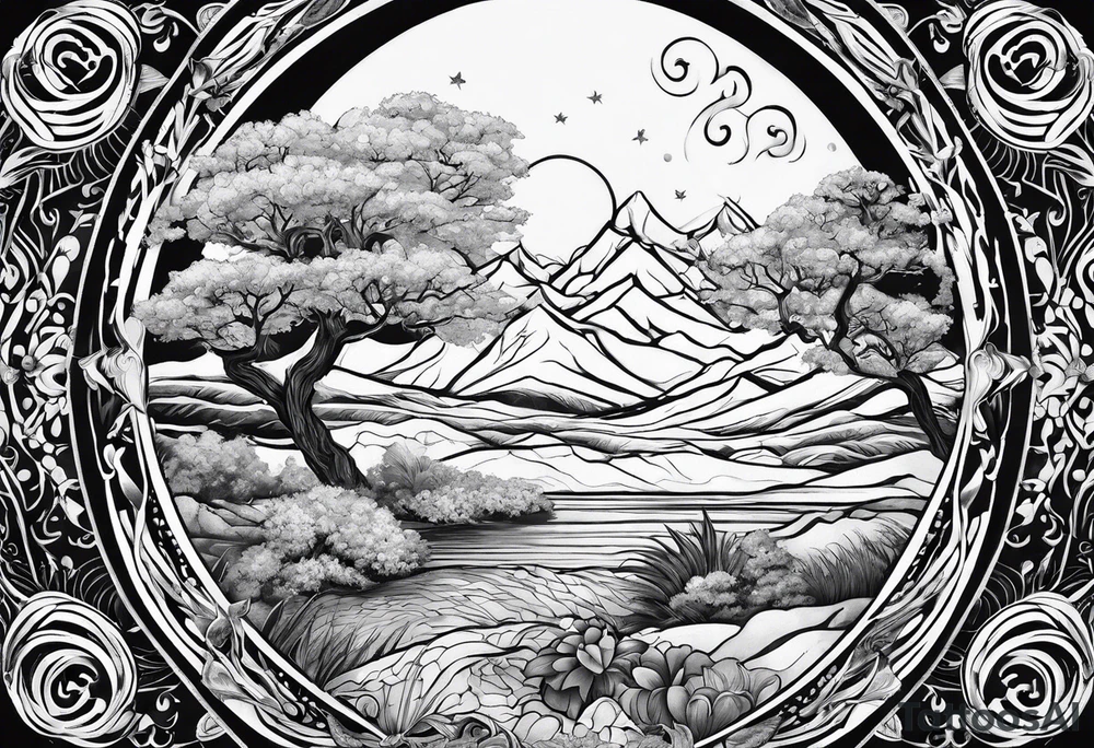 Earth tattoo idea