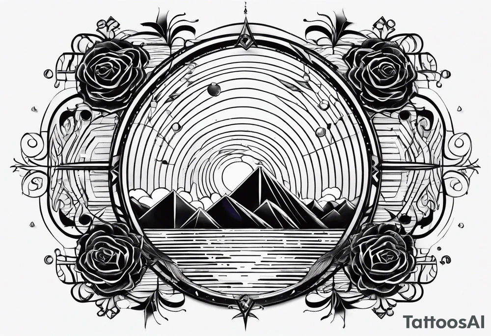 electromagnetic wave spectrum tattoo idea