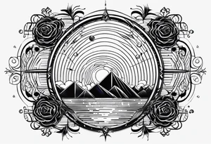 electromagnetic wave spectrum tattoo idea