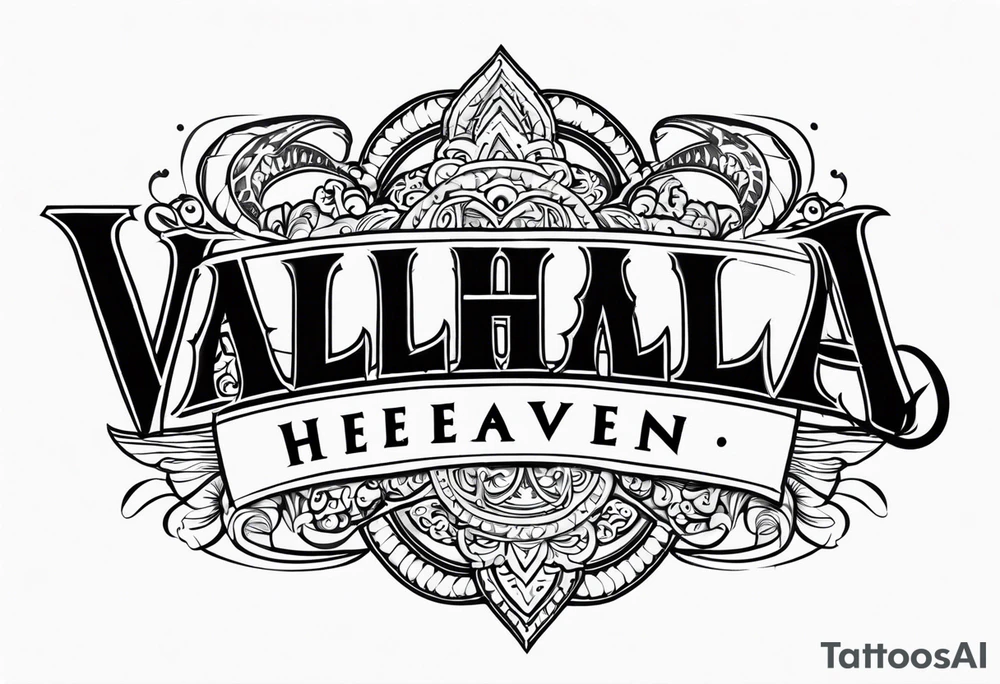 Valhalla heaven tattoo idea