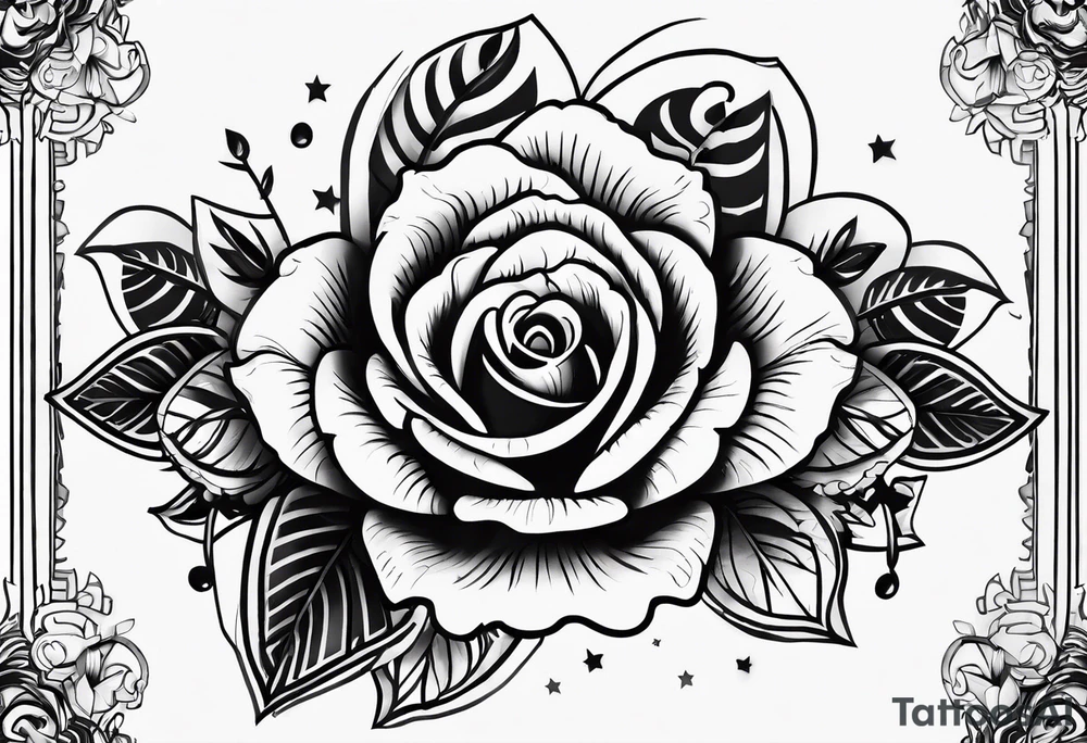 Cartooney tattoo design that symbolizes the lyric "the lines you're afraid of are all made up". tattoo idea
