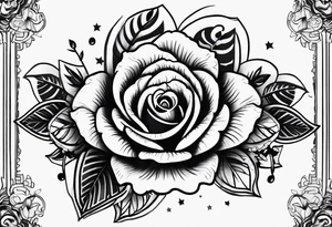 Cartooney tattoo design that symbolizes the lyric "the lines you're afraid of are all made up". tattoo idea