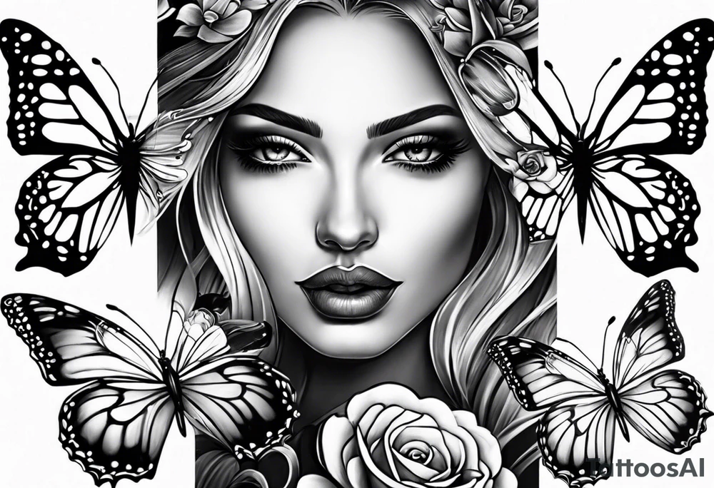 Butterflies tattoo idea