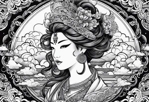 clouds irezumi tattoo idea