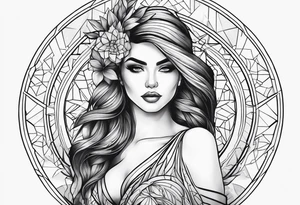 Sexy woman tattoo idea