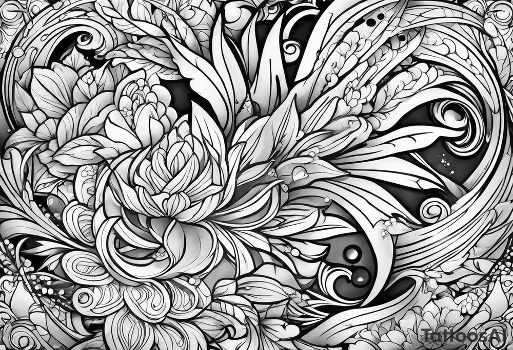 Penis arm sleeve tattoo idea