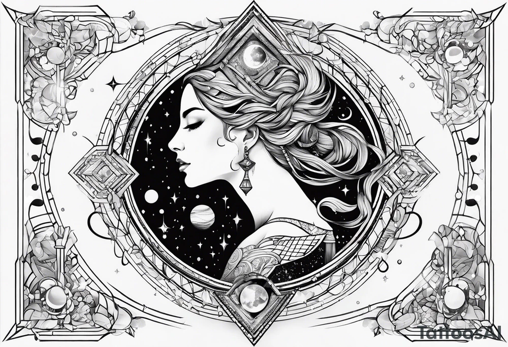 Aquarius constellation tattoo idea
