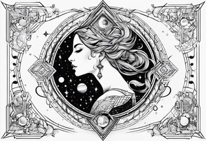 Aquarius constellation tattoo idea
