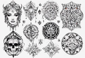 mosaique tattoo idea
