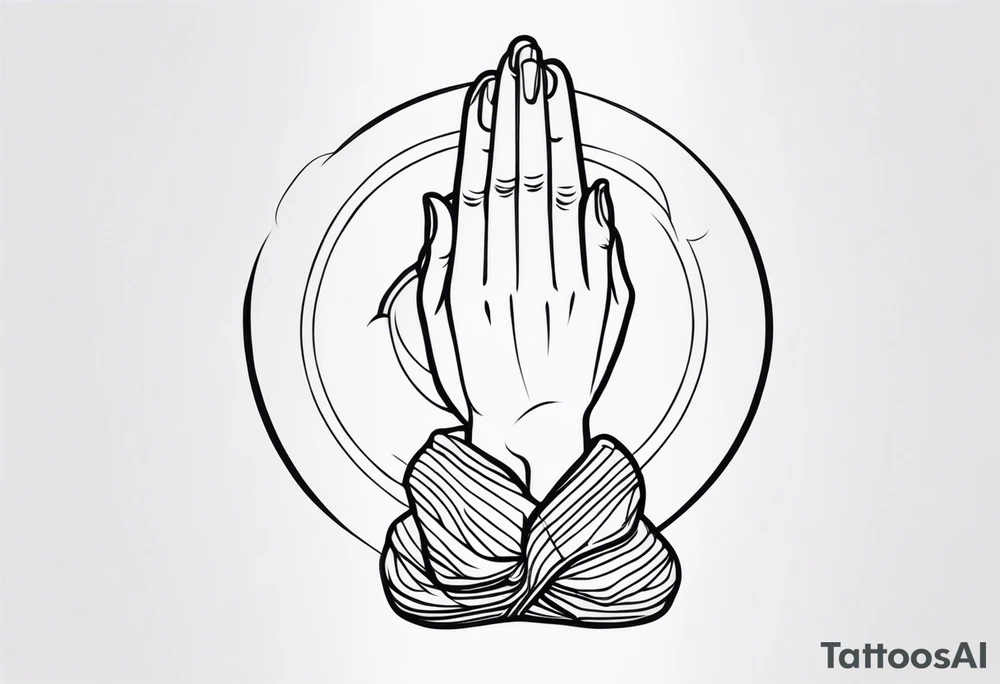 PRAYING HAND tattoo idea