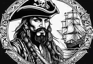 Tatouage pirate des caraïbe tattoo idea