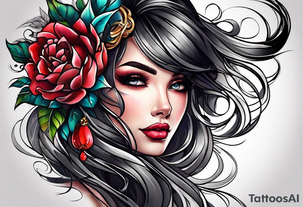 👑, 🎀, Darliyöna tattoo idea