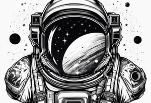 Space Astronau Cosmos all tattoo idea