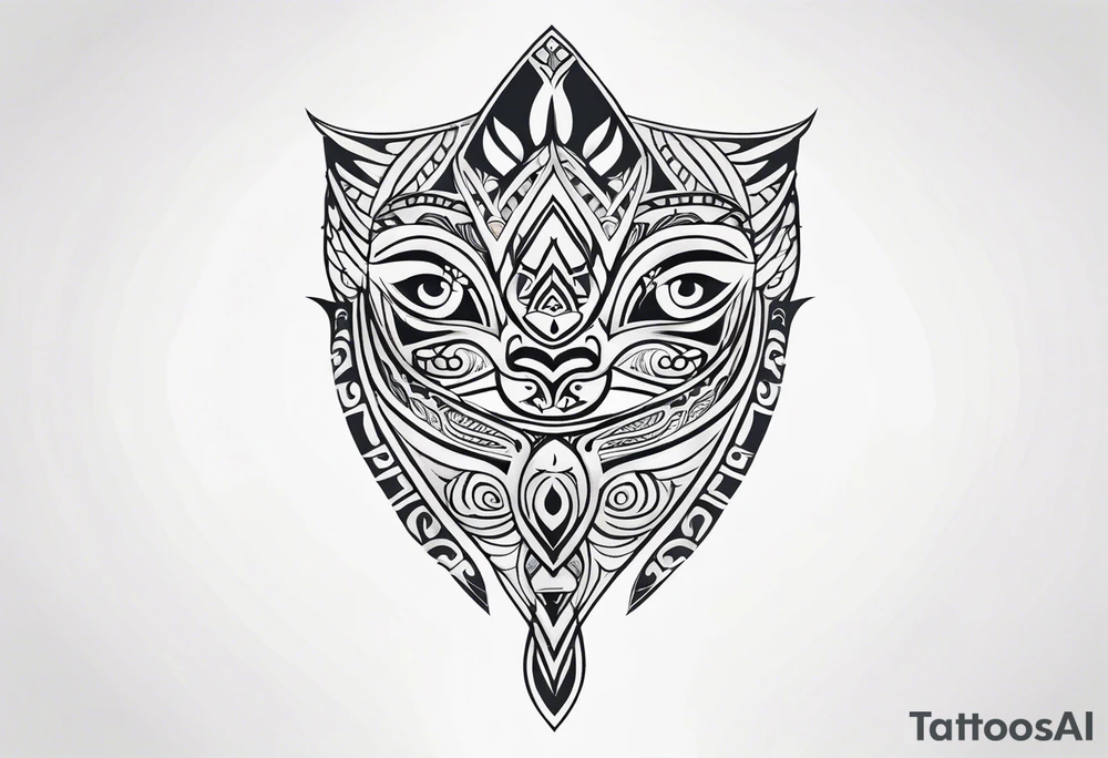 maori tribal  neck tattoo tattoo idea