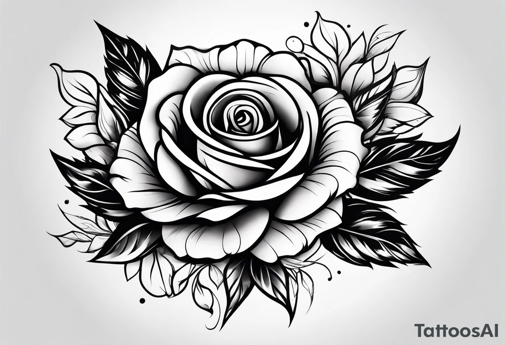 Arm sleeve roses tattoo idea