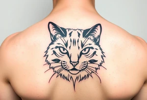 black cat tattoo idea