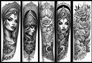 LEG SLEEVE full tattoo idea