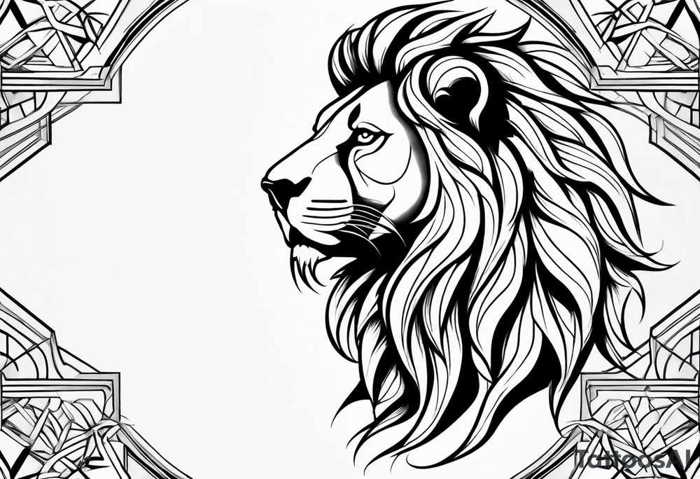 Beach Mountain Racket dog and woman tattoo idea