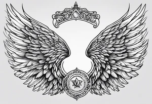Angel wings tattoo idea