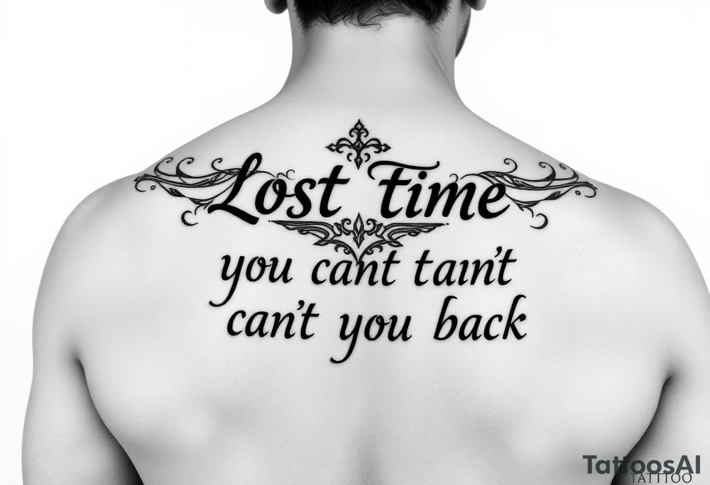 Lost time you can't get back tattoo idea