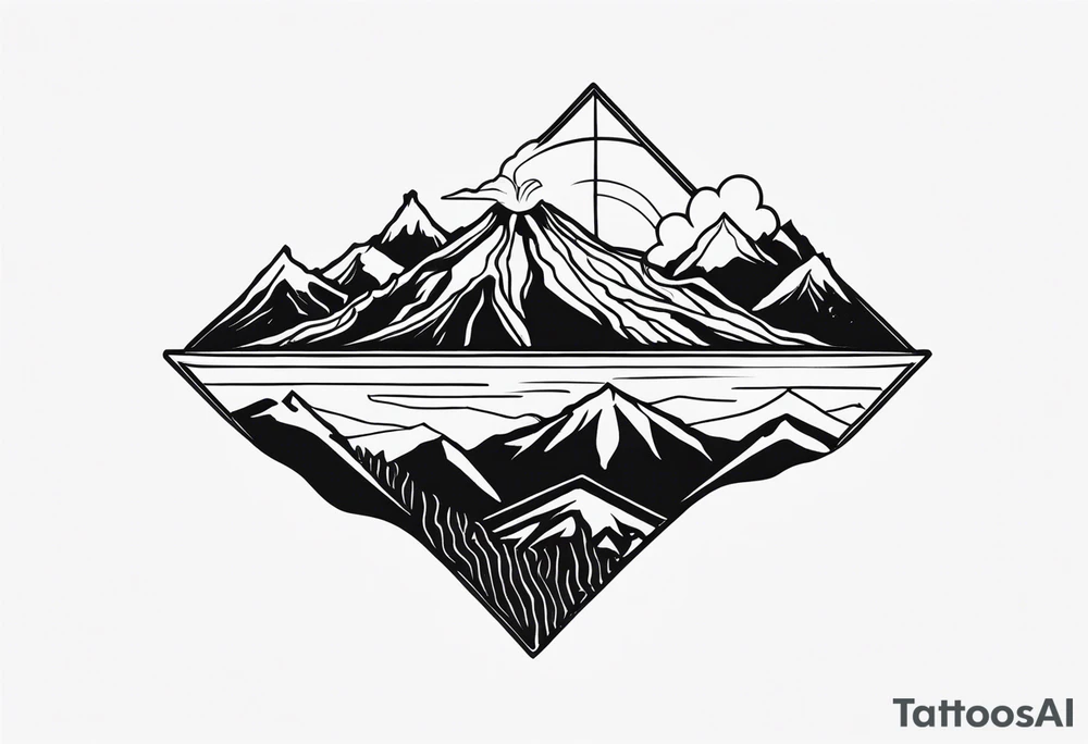 Mount etna tattoo idea