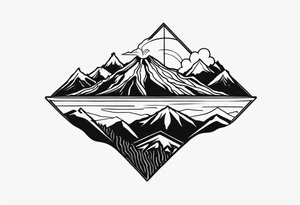 Mount etna tattoo idea