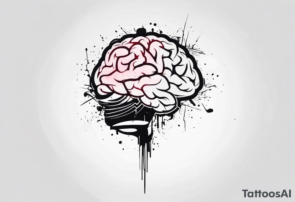 brain war against yourself tattoo idea