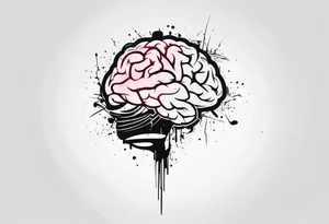 brain war against yourself tattoo idea