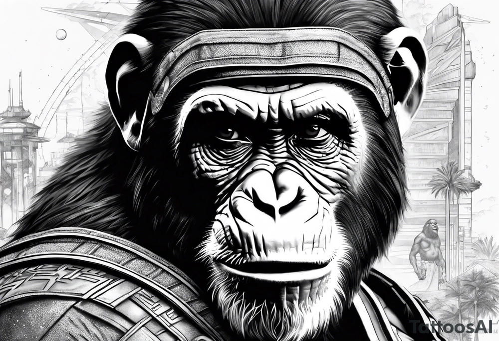 Caesar planet of the apes tattoo idea