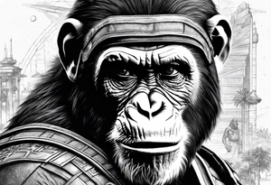 Caesar planet of the apes tattoo idea