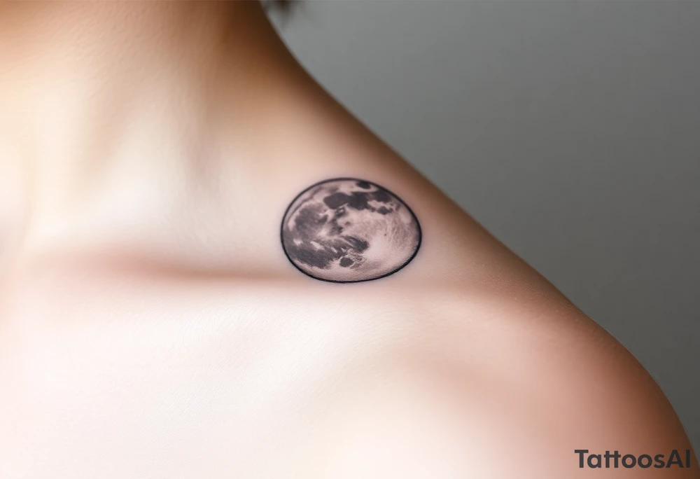 The moon tattoo idea