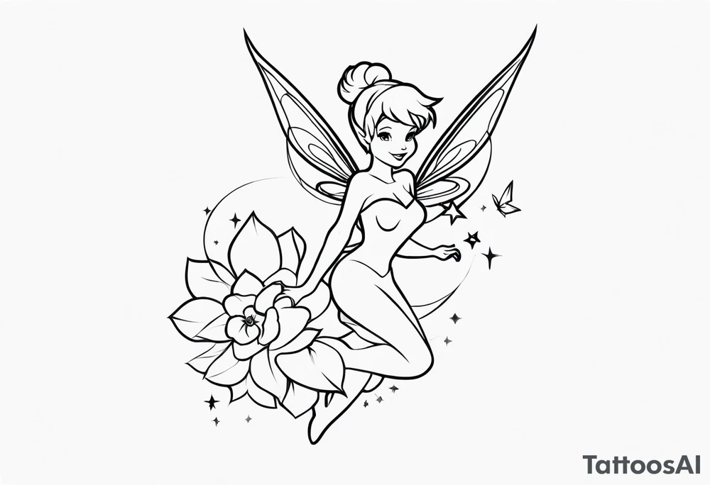 Tinker bell tattoo idea