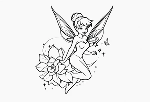 Tinker bell tattoo idea