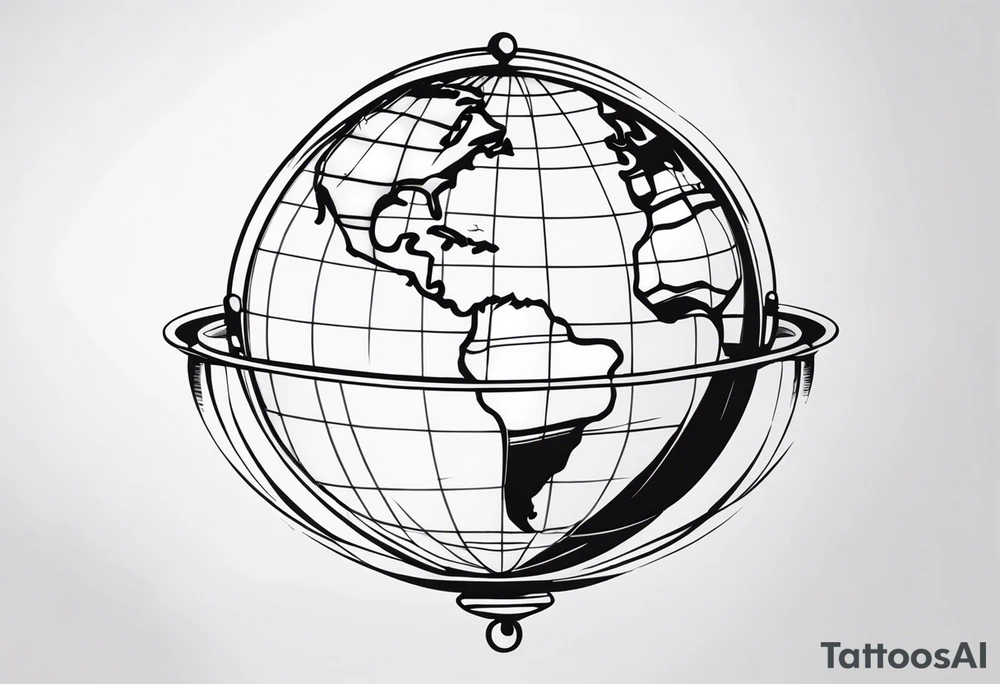 globe tattoo idea