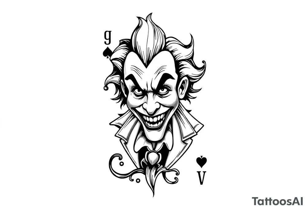 Joker's card tattoo idea