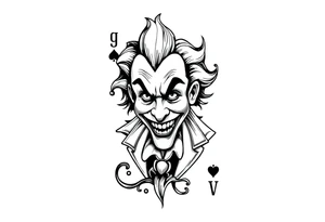 Joker's card tattoo idea