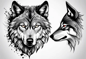 Wolf tattoo idea