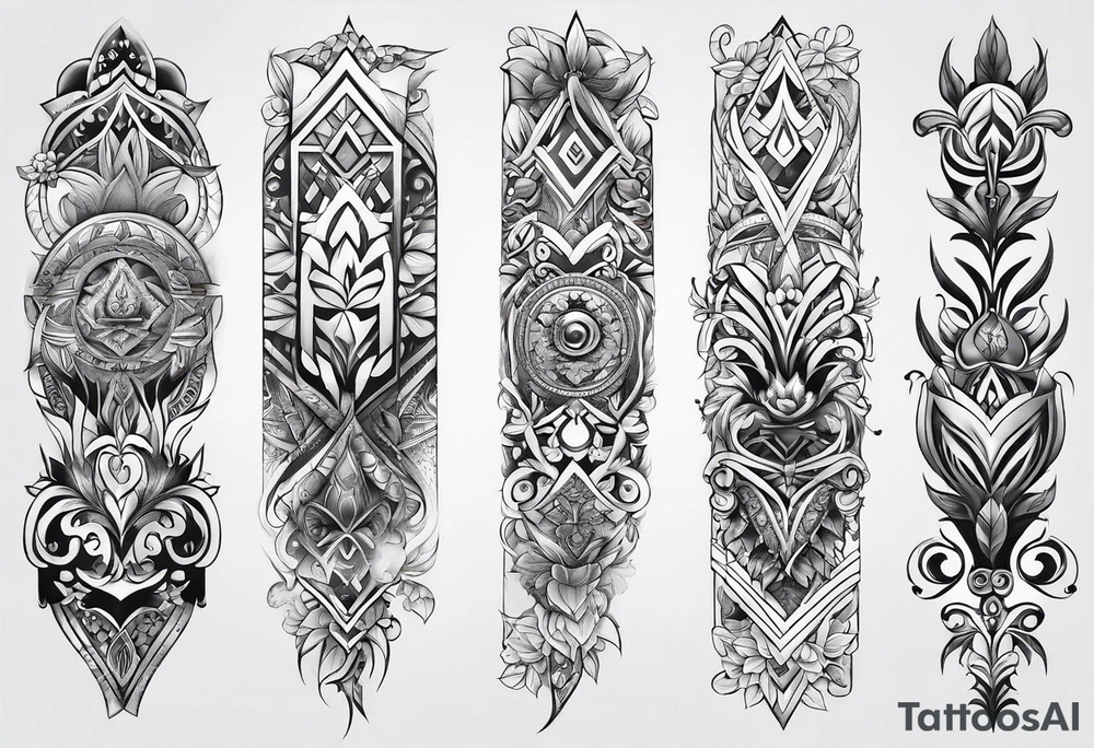 Full leg tattoo design tattoo idea