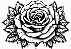 locs, money, crown, rose tattoo idea