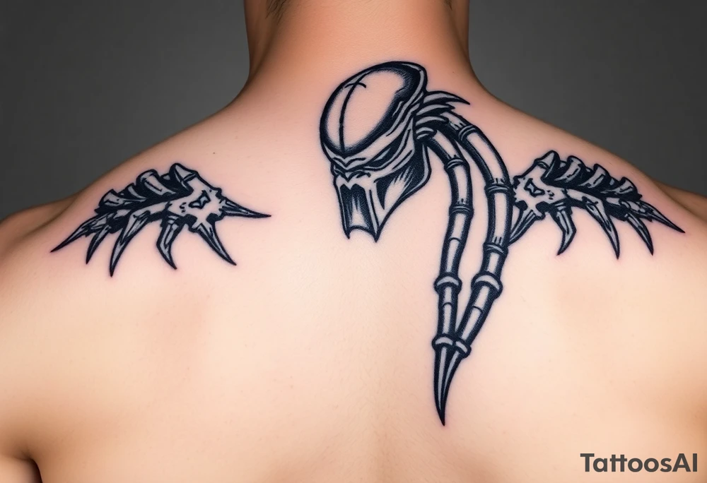 Predator with armor tattoo idea