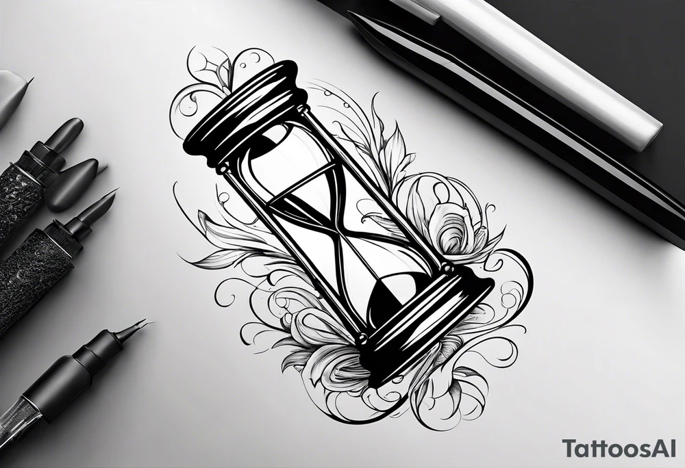 hourglass as an infinity symbol tattoo idea