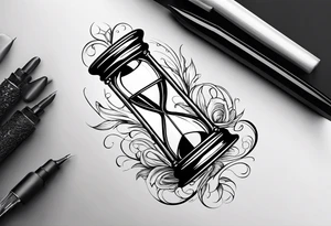 hourglass as an infinity symbol tattoo idea