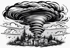 Tornado tattoo idea