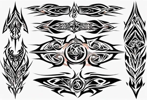 tribal full sleeve tattoo idea