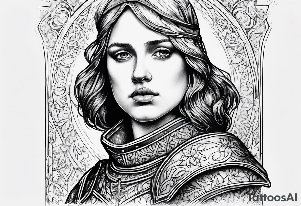 Joan of arc tattoo idea